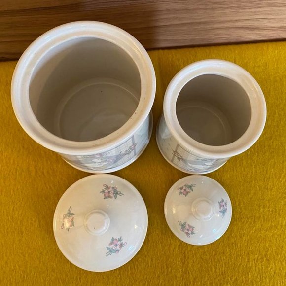 Vintage Goose Patterned Canisters - Picture 2 of 3